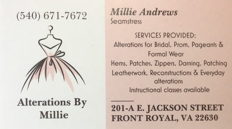Alterations by Millie BY APPOINTMENT ONLY