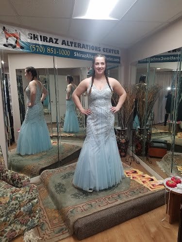 bridal alteration of Scranton tailor wedding gown