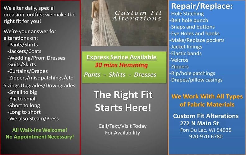 Custom Fit Alterations & Bridal