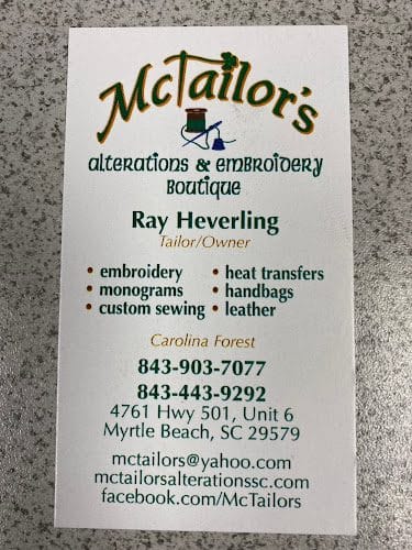 McTailor’s Alterations & Embroidery Boutique